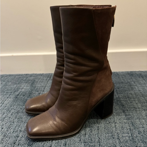 Brown Franco Sarto Stevie Mid-Calf Boots - Picture 7 of 7